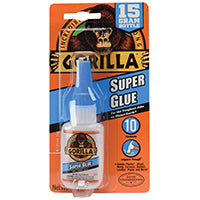 Gorilla 7805009 Super Glue, Liquid, Irritating, Straw/White Water, 15 g Bottle
