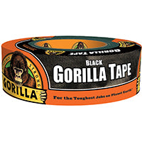 Gorilla 6035060 Duct Tape, 35 yd L, 2 in W, Black