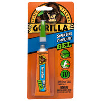 Gorilla 6802502 Super Glue Precise Gel, Clear, 15 g Tube