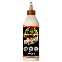 Gorilla 104406 Extra Strength Glue, Natural Wood, 18 oz Bottle