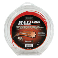 ARNOLD Maxi Edge WLM-195 Trimmer Line, 0.095 in Dia, 200 ft L, Polymer, Orange