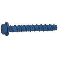 Buildex Tapcon 11413 Screw Anchor, Hex Drive, Steel, Metallic