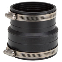 ProSource KJ-013 Coupling, 3 in, Socket to Pipe, PVC, Black