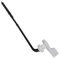Exclusively Orgill Toilet Flush Lever, Front Mounting, 8 in L Flush Arm, Plastic