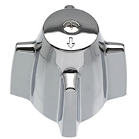 Danco 88265 Diverter Handle, Zinc, Chrome Plated, For: Central Brass Two Handle Tub/Shower Faucets