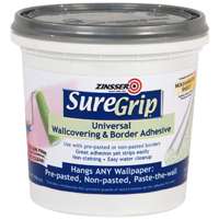 ZINSSER 2874 Wallcovering Adhesive Clear, Clear, 1 qt Can