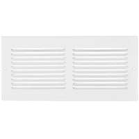 REGISTER SIDEWALL WHT 12X4IN