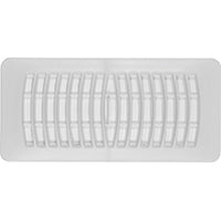 REGISTER FLOOR 4X10IN WHT