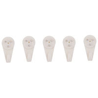 ProSource PH-121121-PS Picture Hanger, 15 lb, Plastic, White, White, Nail-In Mounting