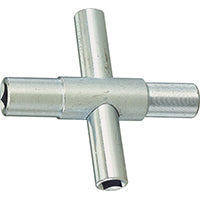 ProSource T154-3L 4-Way Silcock Key, Square Head, Bar Handle, 3 in L
