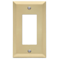 Amerelle 3003180 Amerelle 163RSB Century Wallplate, 1 Rocker, Steel, Satin Brass, 1-Pack
