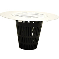 DANCO Hair Catcher for Stand-Alone Shower Drain Cover | 3-inch Shower Drain Openings | Strainer Snare | White (10533)