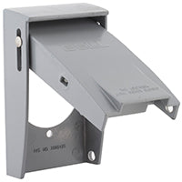 Hubbell-Bell 5030-0 Rayntite Weatherproof Cover, 2.15 in Dia X 4-1/2 in L X 2-3/4 in W, Gray, Grey