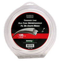 ARNOLD WLS-1105 Trimmer Line, 0.105 in Dia, 180 ft L, Nylon