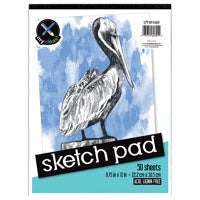 TOP FLIGHT 4807103 Sketch Pad, Drawing Sheet, 8-3/4 in L x 12 in W Sheet, 50-Sheet
