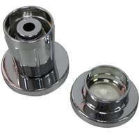 Exclusively Orgill Shower Rod Flange, Adjustable, ABS/Rubber, Silver, For: 1 in OD Shower Rod