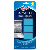 Glisten DT0312T Dishwasher Cleaner and Freshener, 3, Solid, Lemon, Blue