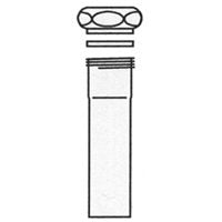Plumb Pak PP13-8CP Extension Tube, 1-1/2 In Dia X 8 In L, Slip Joint, 22 Ga, Chrome Plated, 1-1/2" x 8"