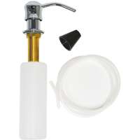 Danco 10038B Soap Dispenser with Nozzle, 12 oz Capacity, Metal/Plastic, Chrome