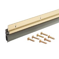 M-D 05702 Door Sweep, 36 in L, Aluminum Flange, Vinyl Insert