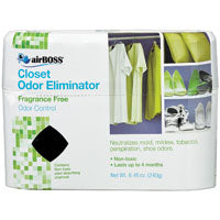 airBOSS 59.6T Closet Odor Eliminator, 8.4 oz Gel, Solid