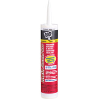 DAP 18510 Adhesive Sealant, White, 24 hr Curing, -20 to 150 deg F, 10.1 oz Cartridge