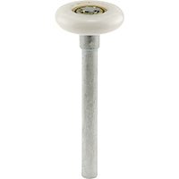Prime-Line GD 52140 Door Roller, 1-7/8 in Dia Roller, 1/2 in W Roller, Steel, White