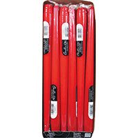 CANDLE-LITE 4201854 Taper Candle, Crimson Candle, 9.4 hr Burning