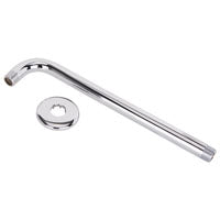 Boston Harbor B1180CP Shower Arm, 1/2-14 Connection, Threaded, 2.75 in L, Stainless Steel, 90 deg