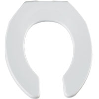 BEMIS M955C-000 Toilet Seat with Cover, Round, Plastic, White, Sta-Tite Hinge
