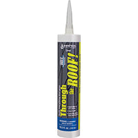 Through The Roof! 14010 Cement and Patching Sealant, Clear, Liquid, 10.5 oz Cartridge