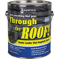 Through The Roof! 14004 Cement and Patching Sealant, Clear, Liquid, 1 gal Container