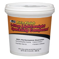 WHITE LIGHTNING WL60520 Spackling Paste White, White, 1 qt Can