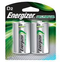 BATTERY RECHARGE NIMH 2PACK D