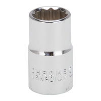Vulcan MT6515738 Drive Socket, 9/16 in Socket, 1/2 in Drive, 12-Point, Chrome Vanadium Steel, Chrome