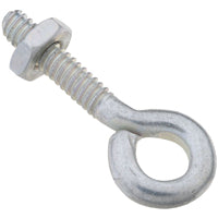 National Hardware N221-051 Eye Bolt, #10-24 Thread, 3/4 in L Thread, 0.28 in ID Dia Eye, 0.91 in L Shank, Steel, Zinc