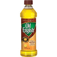 OLD ENGLISH 6233875143 Furniture Polish, 16 oz Bottle, Yellow, Liquid, Characteristic
