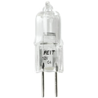 Feit Electric BPQ20T3 Halogen Bulb, 20 W, G4 Lamp Base, JC T3 Lamp, 3000 K Color Temp, 2000 hr Average Life