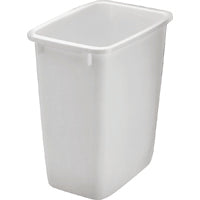 Rubbermaid FG2806TPWHT Waste Basket, 36 qt Capacity, Plastic, White, 18 in H