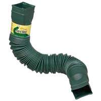 DOWNSPOUT EXT FLEX PVC GREEN