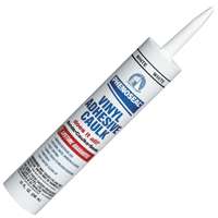 DAP PHENOSEAL 00005 Vinyl Adhesive Caulk, White, 48 hr Curing, -20 to 180 deg F, 10 oz Cartridge