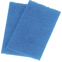 BIRDWELL 355-36 Scouring Pad, 6 in L, 3-1/2 in W, Blue