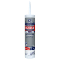 GE Silicone I GE612 Silicone Rubber Sealant, Clear, 24 hr Curing, -60 to 400 deg F, 10.1 oz Tube