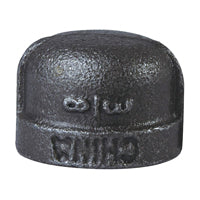 Prosource B300 10 Pipe Cap, 3/8 in, FIP, Malleable Iron, 40 Schedule, 300 psi Pressure