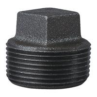 Prosource B291 32 Pipe Plug, 1-1/4 in, MPT, Square Head, Malleable Iron, SCH 40 Schedule