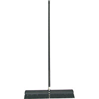 BIRDWELL 4027-4 Contractor Push Broom, 3 in L Trim, Polystyrene Bristle
