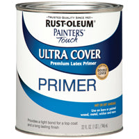 RUST-OLEUM PAINTER'S Touch 1980502 Brush-On Primer, Flat, Gray, 0.5 pt, Can