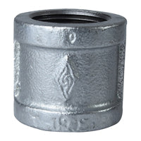 Worldwide Sourcing 21-1/2G Pipe Coupling, 1/2 in, Threaded, Malleable Steel, SCH 40 Schedule, 300 psi Pressure