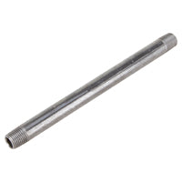 ProSource 3/8X6B Pipe Nipple, 3/8 in, Male, Steel, SCH 40 Schedule, 6 in L