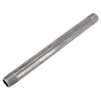 Prosource 1/2X8B Pipe Nipple, 1/2 in, Male, Steel, SCH 40 Schedule, 8 in L